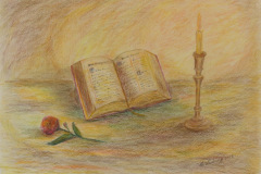 Bibel mit Rose