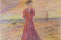 Mädchen am Strand