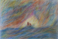 Segelboot im Sturm
